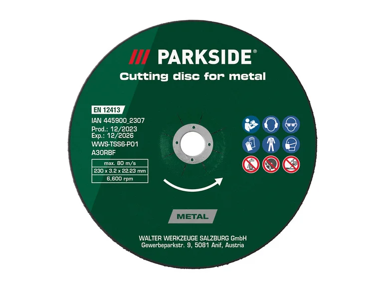 PARKSIDE® Kit de disques à tronçonner ou ébavurer ou Disque à tronçonner diamanté. Ø 230 mm