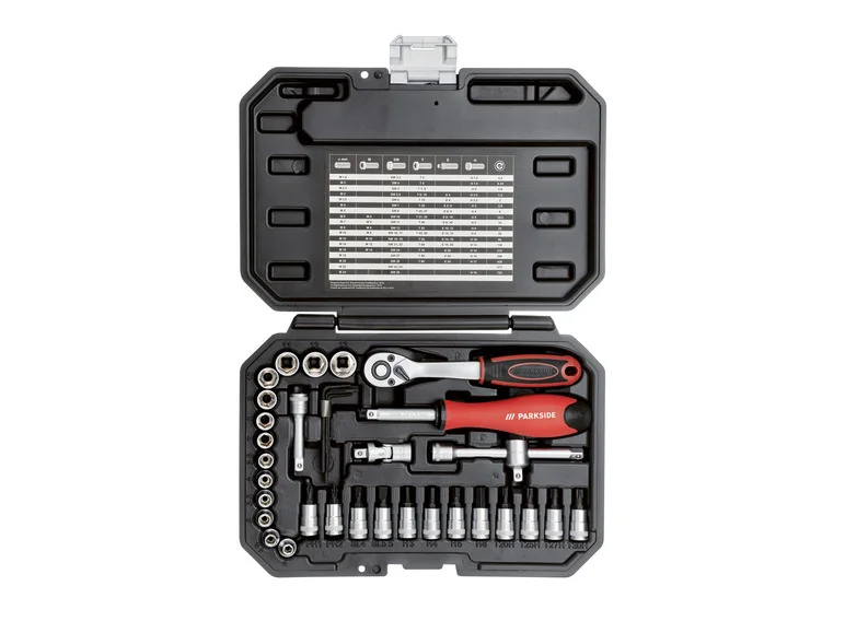 PARKSIDE® Set de clés à douilles. 36 pièces