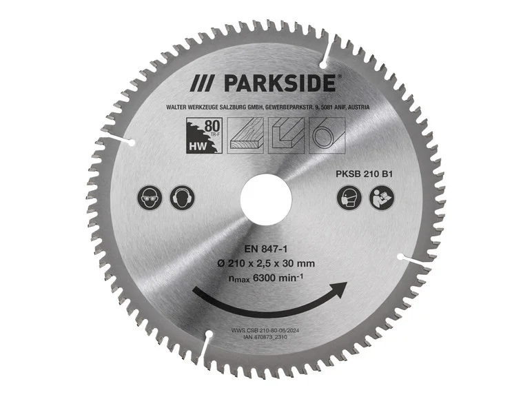 PARKSIDE® Lame de scie circulaire PKSB 210 B1. Ø 21 cm