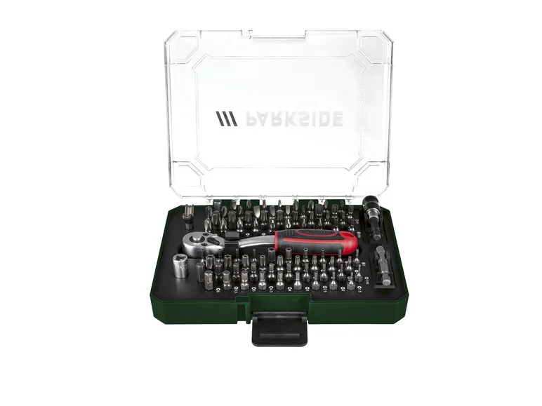 PARKSIDE® Set d'embouts et cliquet. 81 pièces