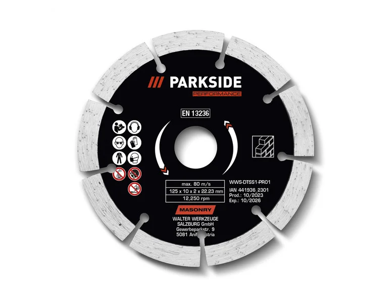 PARKSIDE PERFORMANCE® Disque à tronçonner. Ø 125 mm