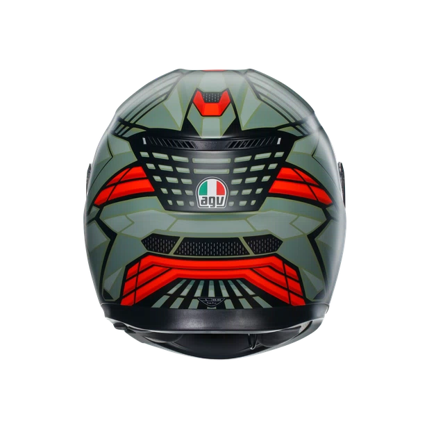 K3 DOT(E2206) - DECEPT MATT BLACK/GREEN/RED