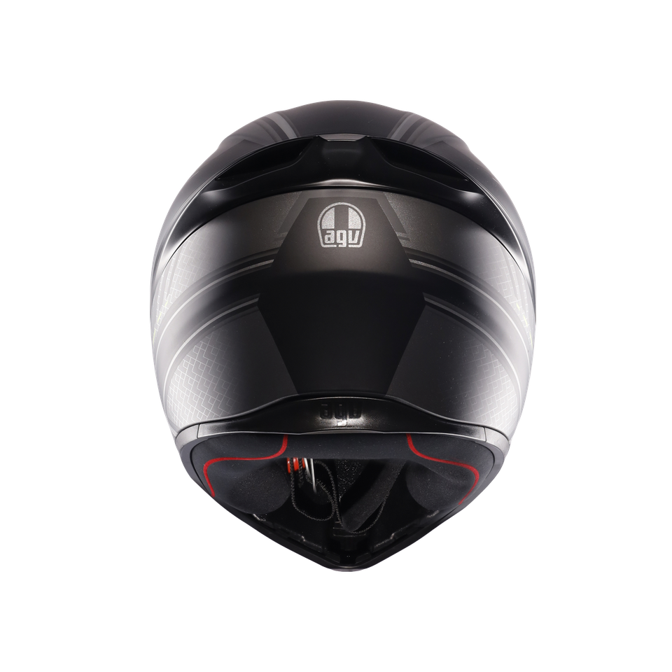 K1 S SLING MATT BLACK/GREY - MOTORBIKE FULL FACE HELMET E2206