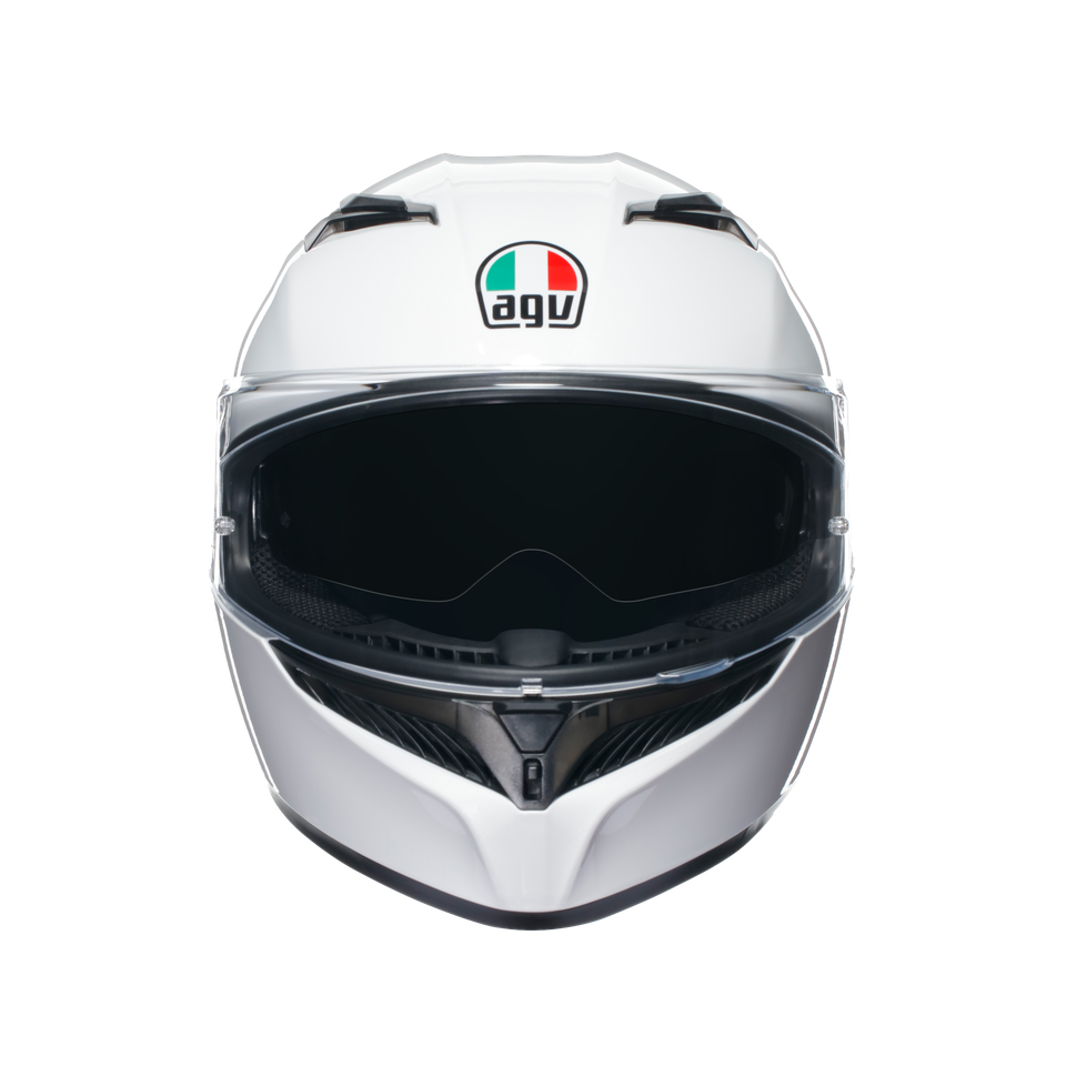 K3 MONO SETA WHITE - MOTORBIKE FULL FACE HELMET E2206