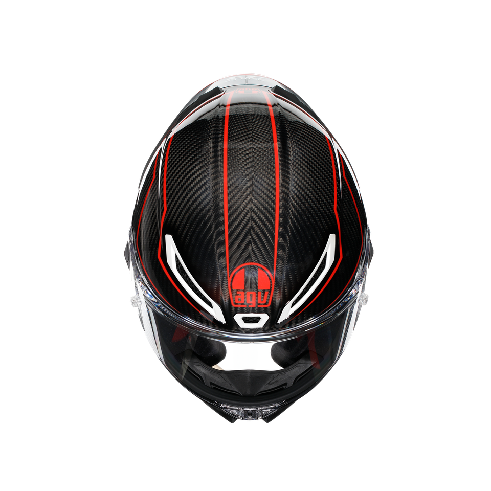 PISTA GP RR PERFORMANTE CARBON/RED - MOTORBIKE FULL FACE HELMET E2206 DOT