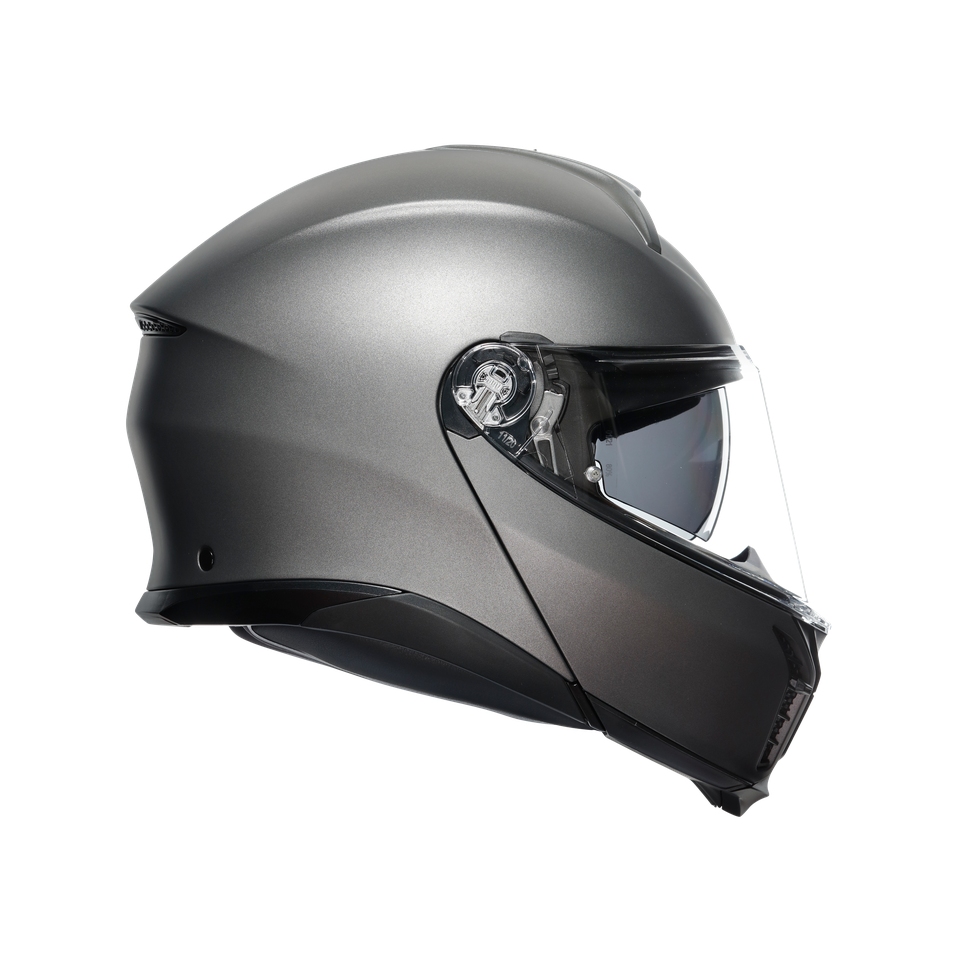 TOURMODULAR LUNA GREY MATT - MOTORBIKE FLIP UP HELMET E2206