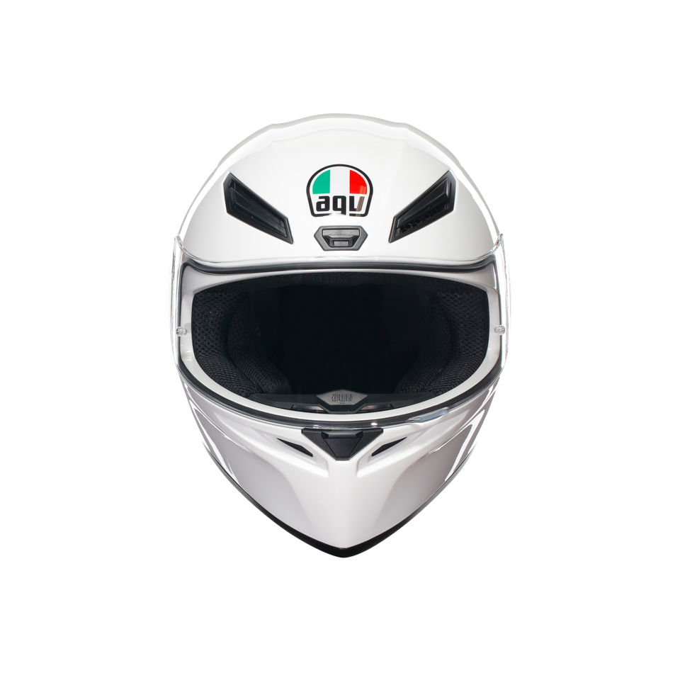 K1 S WHITE - MOTORBIKE FULL FACE HELMET E2206