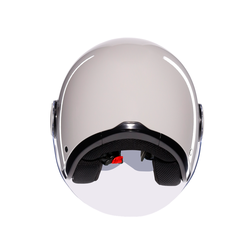 ETERES MONO MATERIA WHITE - MOTORBIKE OPEN FACE HELMET E2206