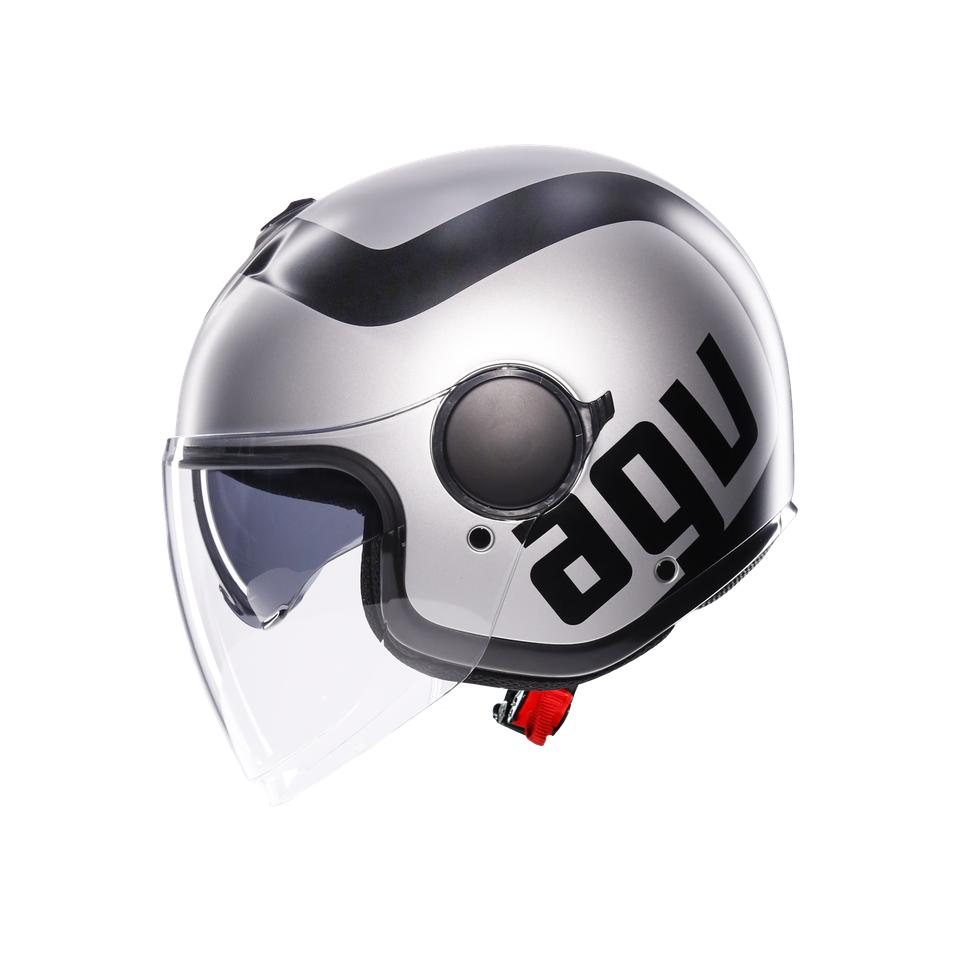 ETERES RIMINI MATT GREY/BLACK - MOTORBIKE OPEN FACE HELMET E2206