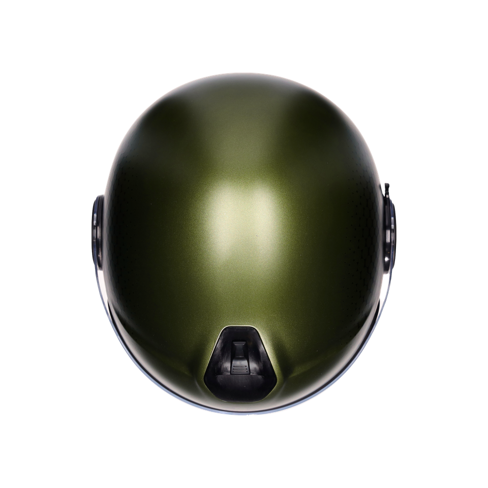 ETERES ANDORA MATT GREEN/BLACK - MOTORBIKE OPEN FACE HELMET E2206