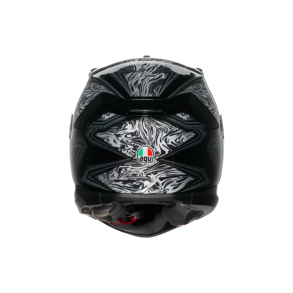 K7 AGV E2206 MPLK - DAMASCUS BLACK/SILVER