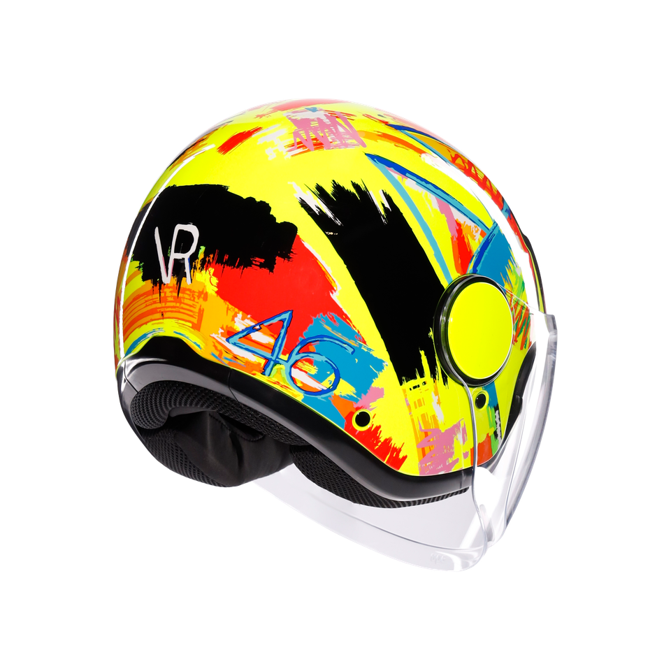 ETERES ROSSI WINTER TEST 2019 - MOTORBIKE OPEN FACE HELMET E2206