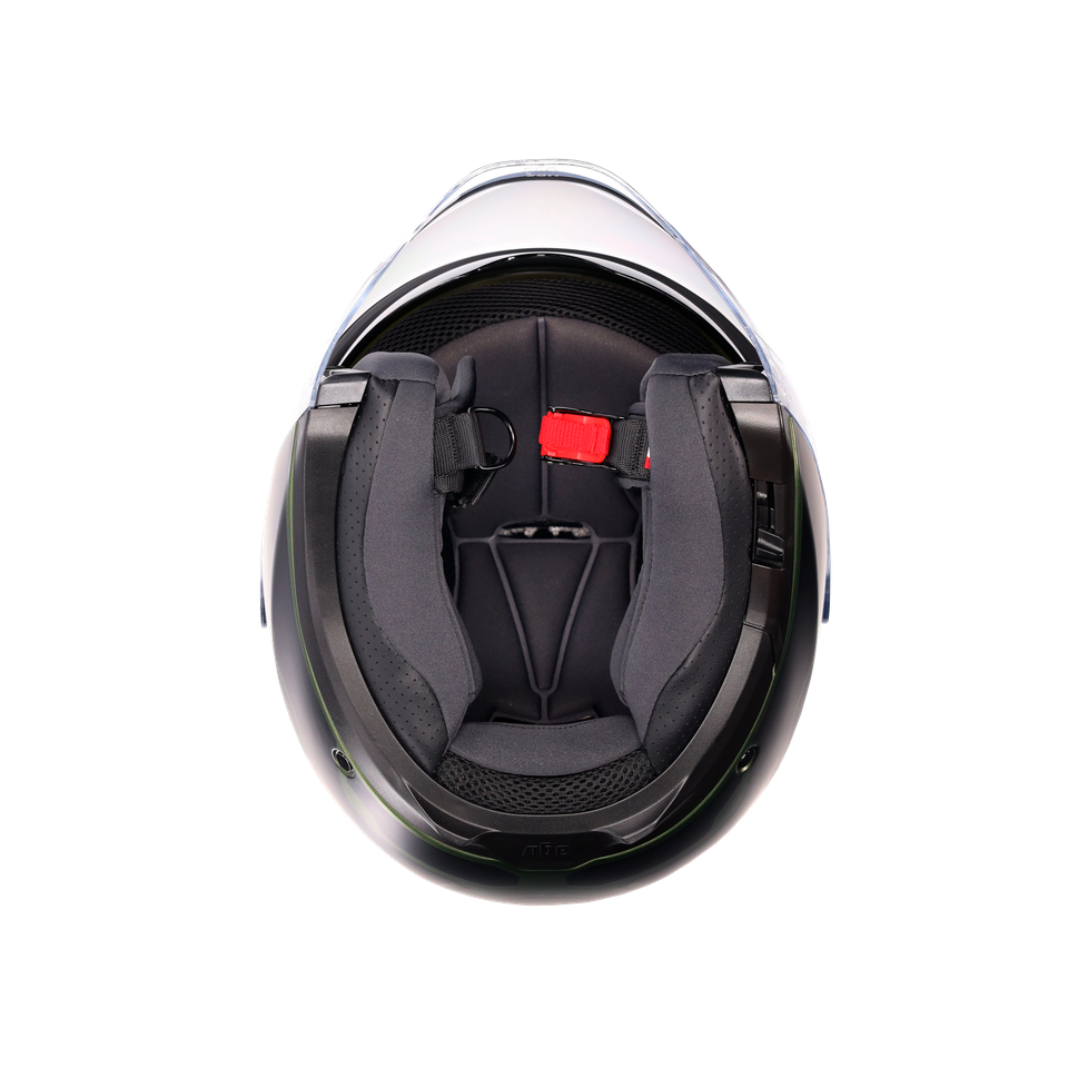 IRIDES SAKAI MATT GREEN/BLACK - MOTORBIKE OPEN FACE HELMET E2206