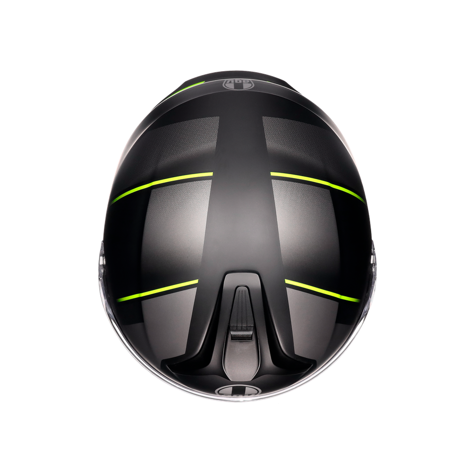 TOURMODULAR PERCEPTION MATT BLACK/YELLOW FLUO - MOTORBIKE FLIP UP HELMET E2206