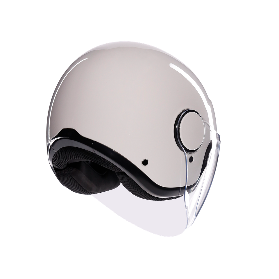 ETERES MONO MATERIA WHITE - MOTORBIKE OPEN FACE HELMET E2206