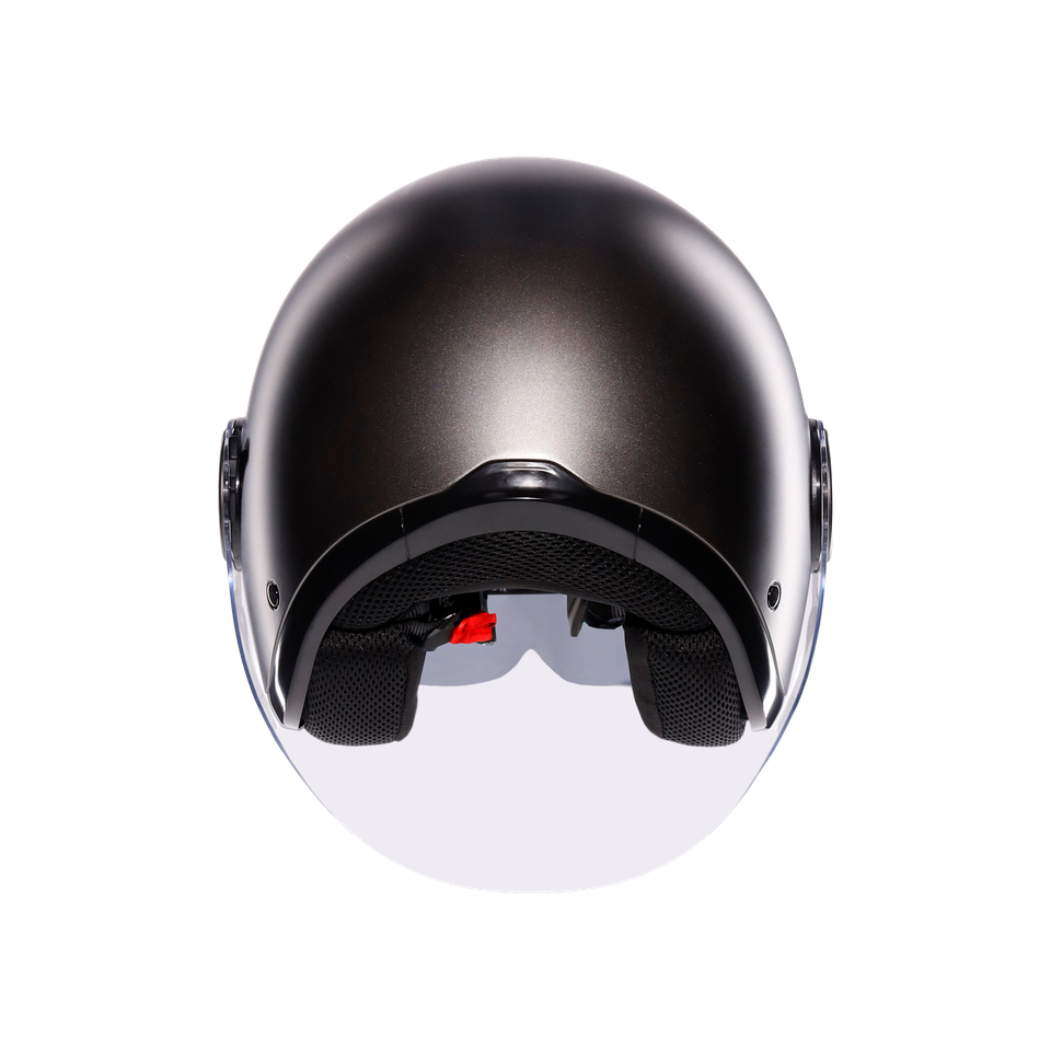 ETERES MONO MATT ASFALTO GREY - MOTORBIKE OPEN FACE HELMET E2206