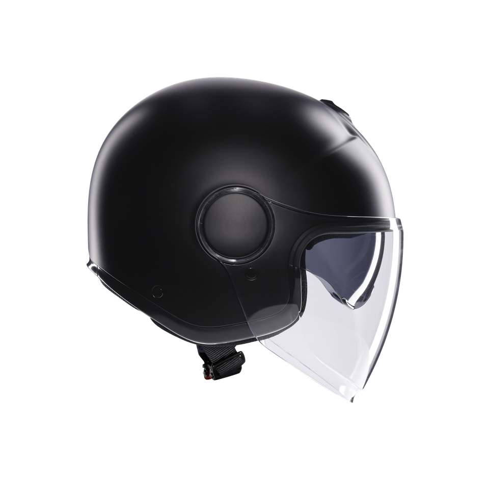 ETERES MONO MATT BLACK - MOTORBIKE OPEN FACE HELMET E2206