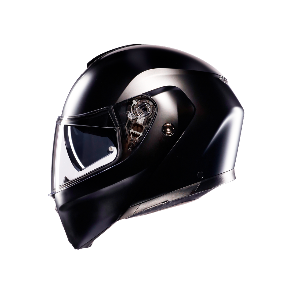 STREETMODULAR MONO MATT BLACK - MOTORBIKE FLIP UP HELMET E2206