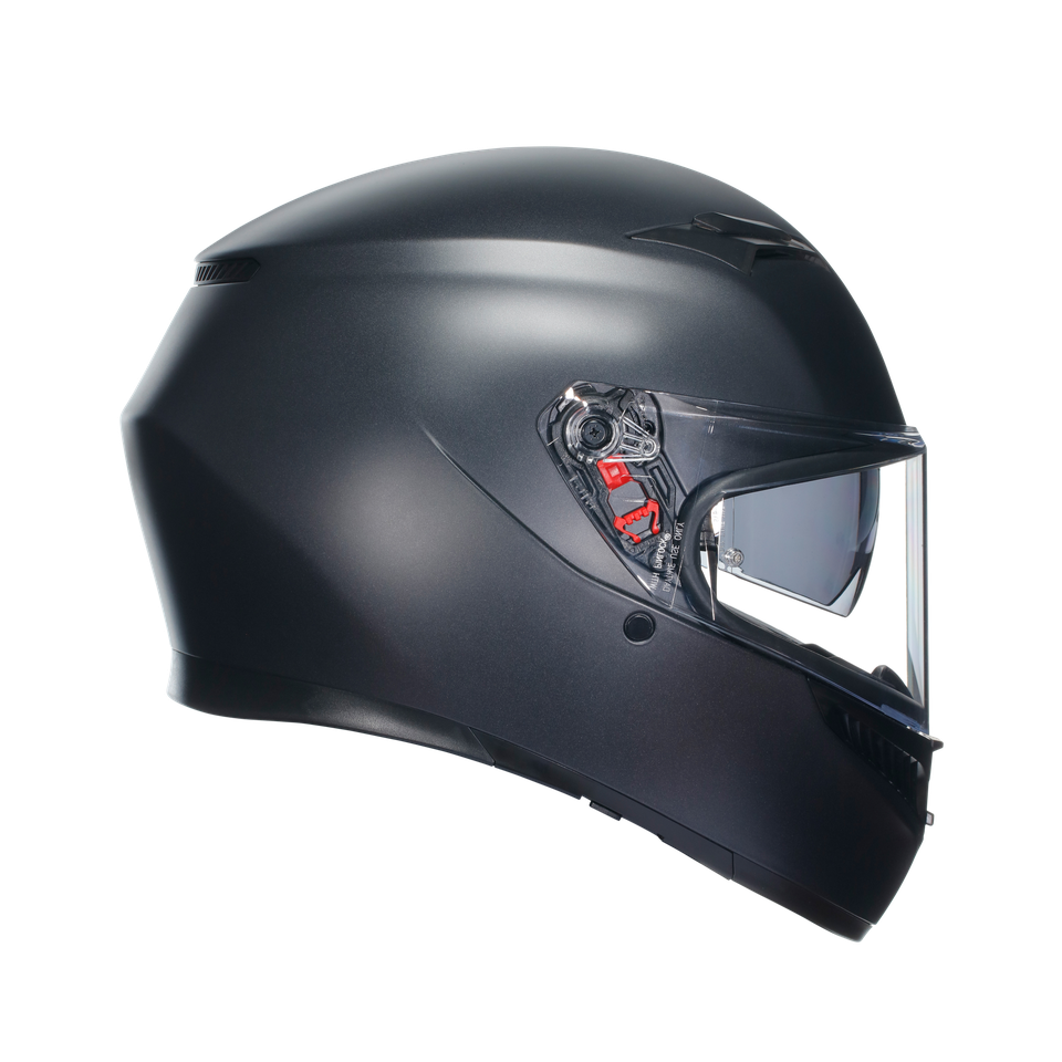 K3 MATT BLACK - MOTORBIKE FULL FACE HELMET E2206