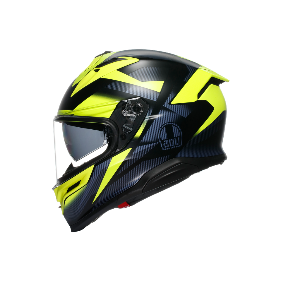 K7 AGV E2206 MPLK - GLIMPSE MATT BLACK/YELLOW FLUO