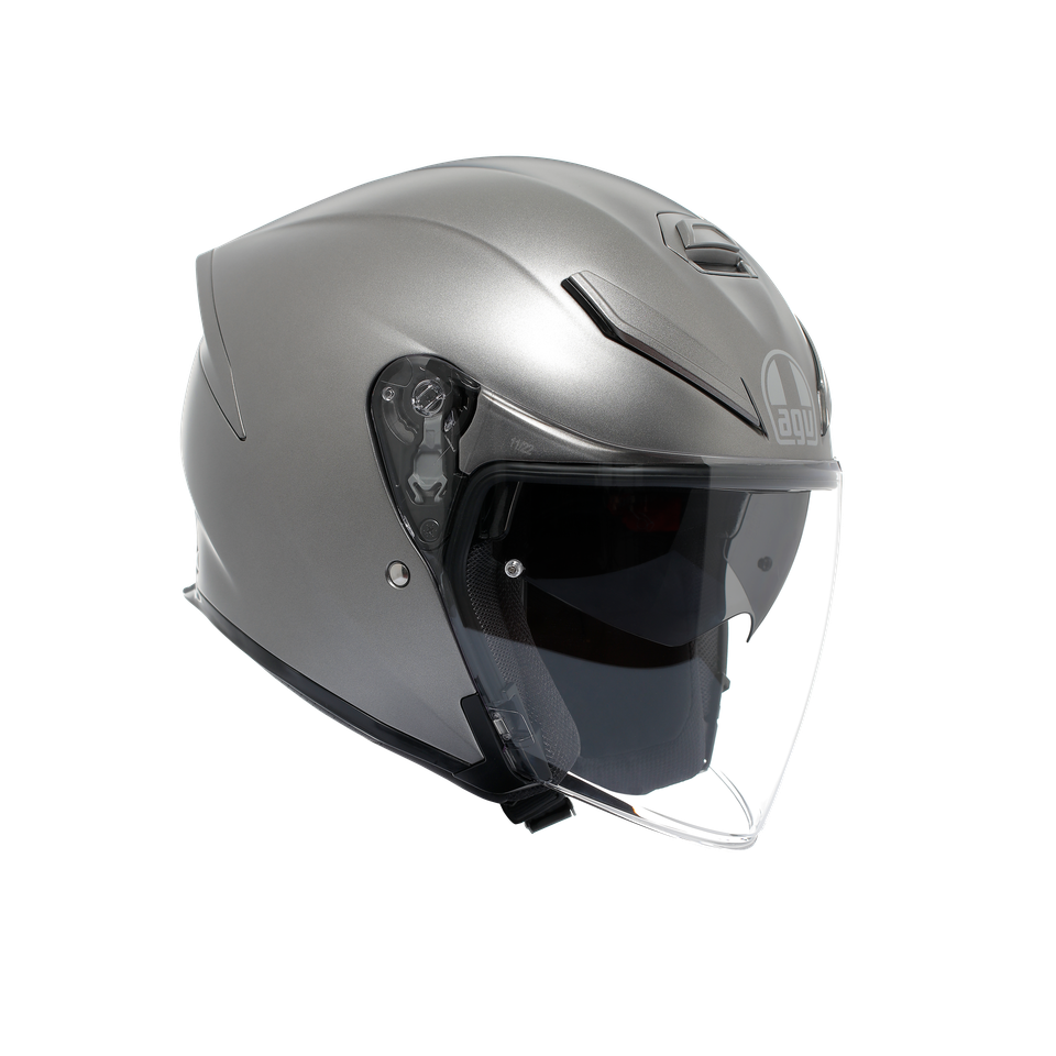 K5 JET EVO MONO MATT LUNA GREY - MOTORBIKE OPEN FACE HELMET E2206