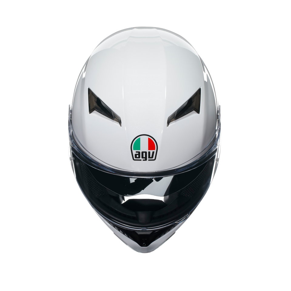 K3 MONO SETA WHITE - MOTORBIKE FULL FACE HELMET E2206