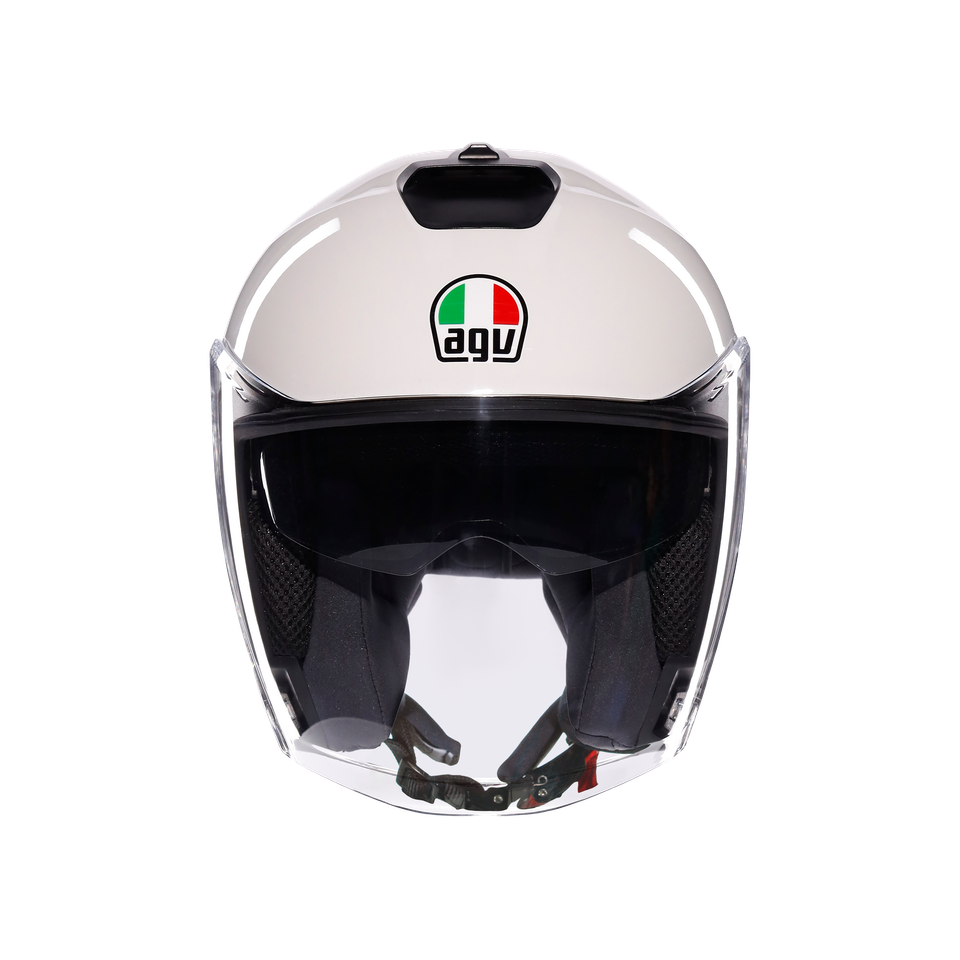 IRIDES MONO MATERIA WHITE - MOTORBIKE OPEN FACE HELMET E2206