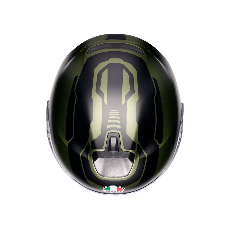 IRIDES SAKAI MATT GREEN/BLACK - MOTORBIKE OPEN FACE HELMET E2206