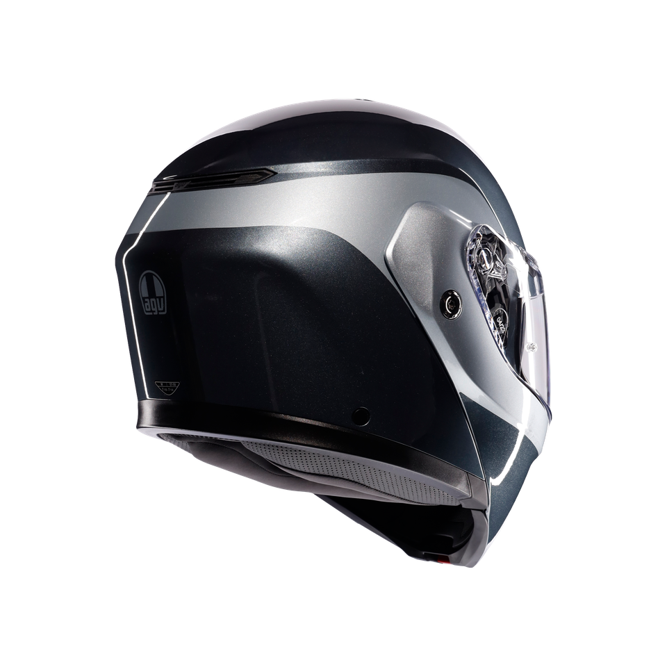 STREETMODULAR LEVICO GREY/SILVER - MOTORBIKE FLIP UP HELMET E2206