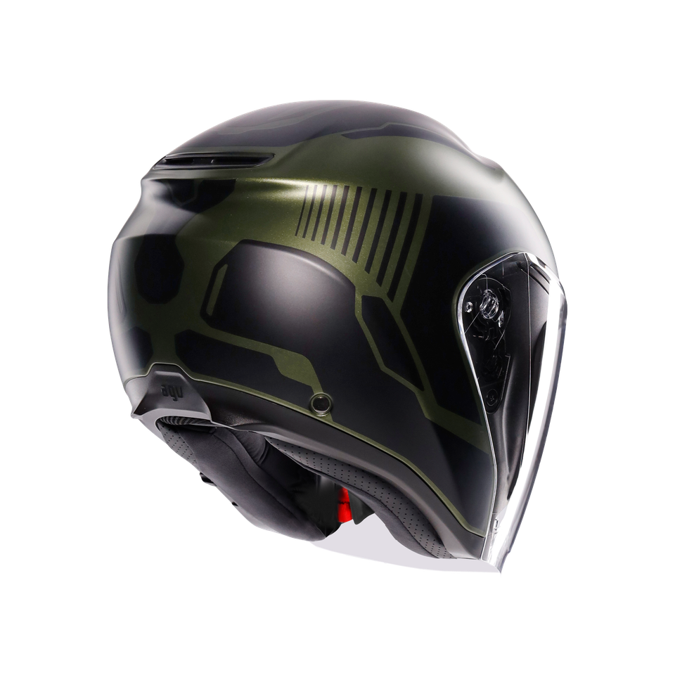 IRIDES SAKAI MATT GREEN/BLACK - MOTORBIKE OPEN FACE HELMET E2206