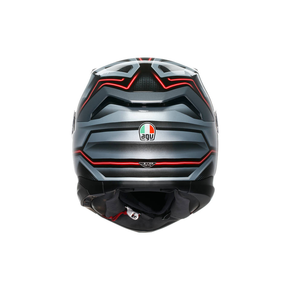 K7 AGV E2206 MPLK - JAEGER BLACK/SILVER