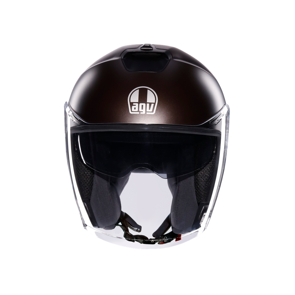 IRIDES MONO MATT PREGIATO BRONZE - MOTORBIKE OPEN FACE HELMET E2206