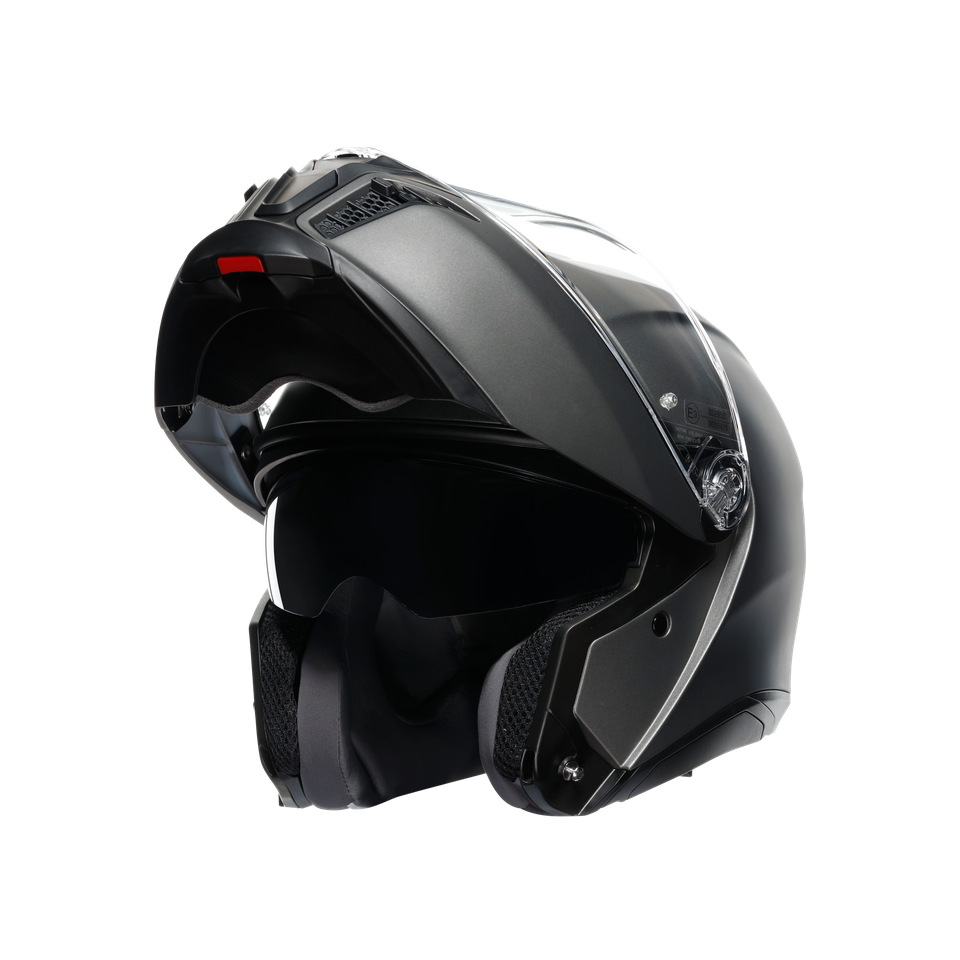 TOURMODULAR LUNA GREY MATT - MOTORBIKE FLIP UP HELMET E2206