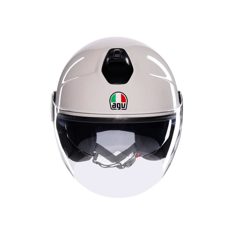 ETERES MONO MATERIA WHITE - MOTORBIKE OPEN FACE HELMET E2206