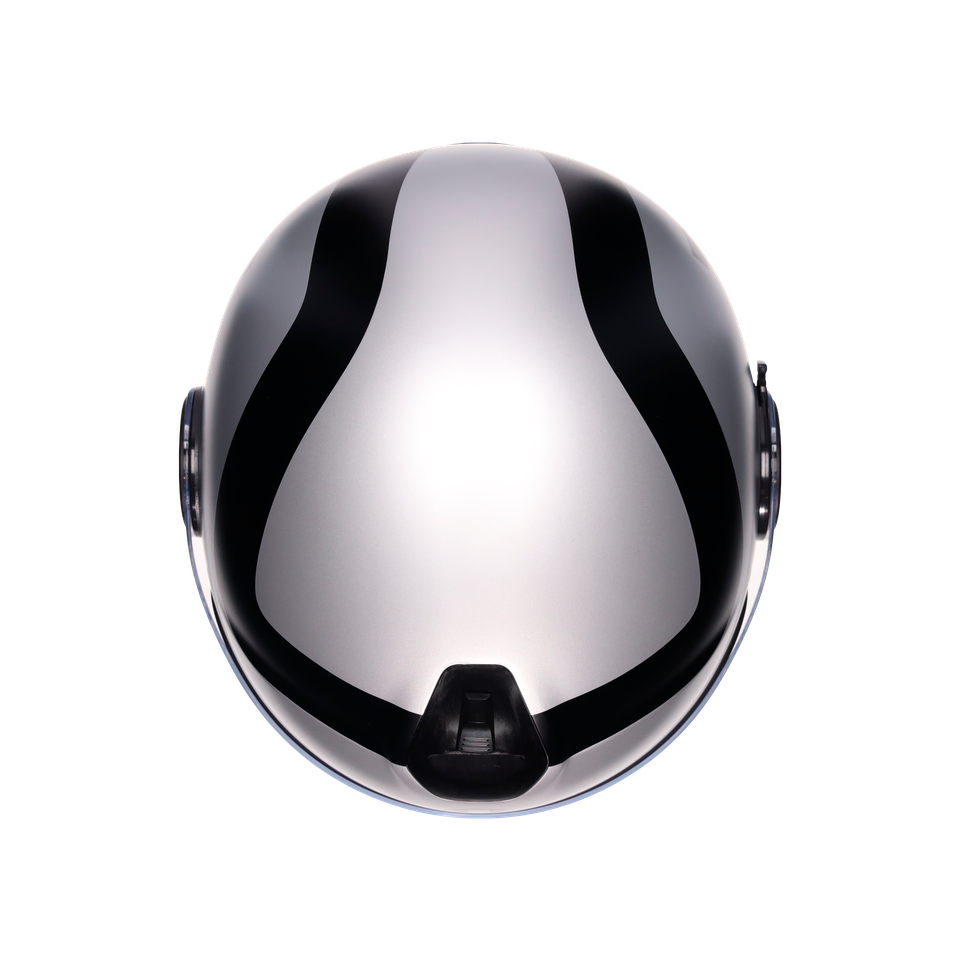 ETERES RIMINI MATT GREY/BLACK - MOTORBIKE OPEN FACE HELMET E2206