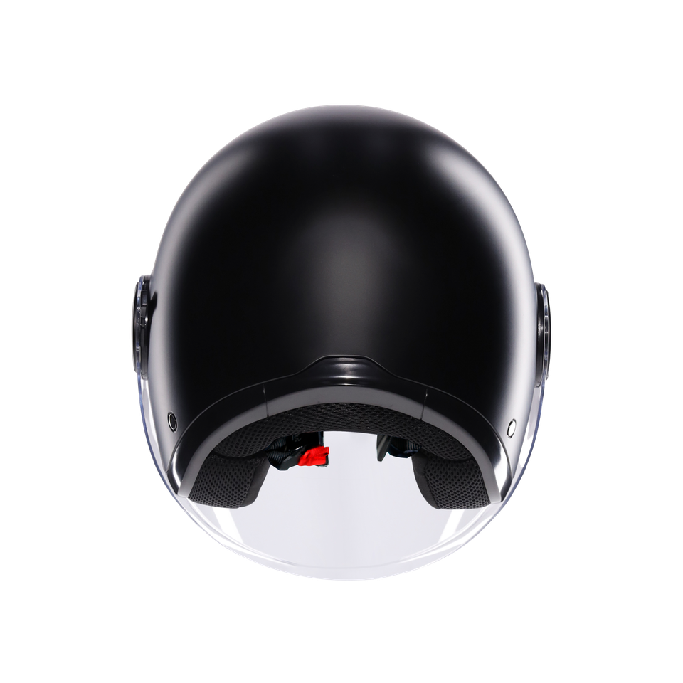 ETERES MONO MATT BLACK - MOTORBIKE OPEN FACE HELMET E2206