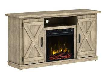 Killian Electric Fireplace Media Console in Ashland Pine
