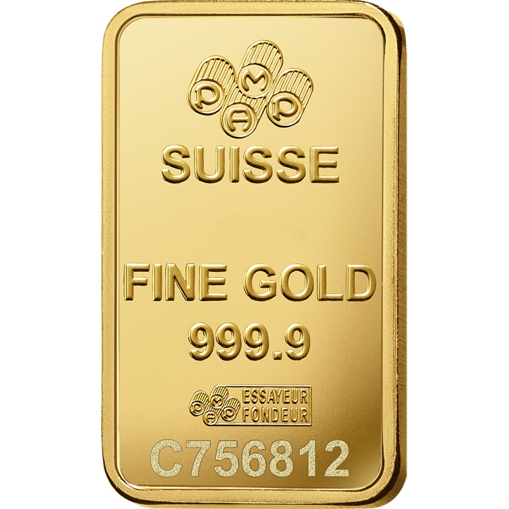 5 Gram Gold Bar PAMP Suisse Lady Fortuna Veriscan