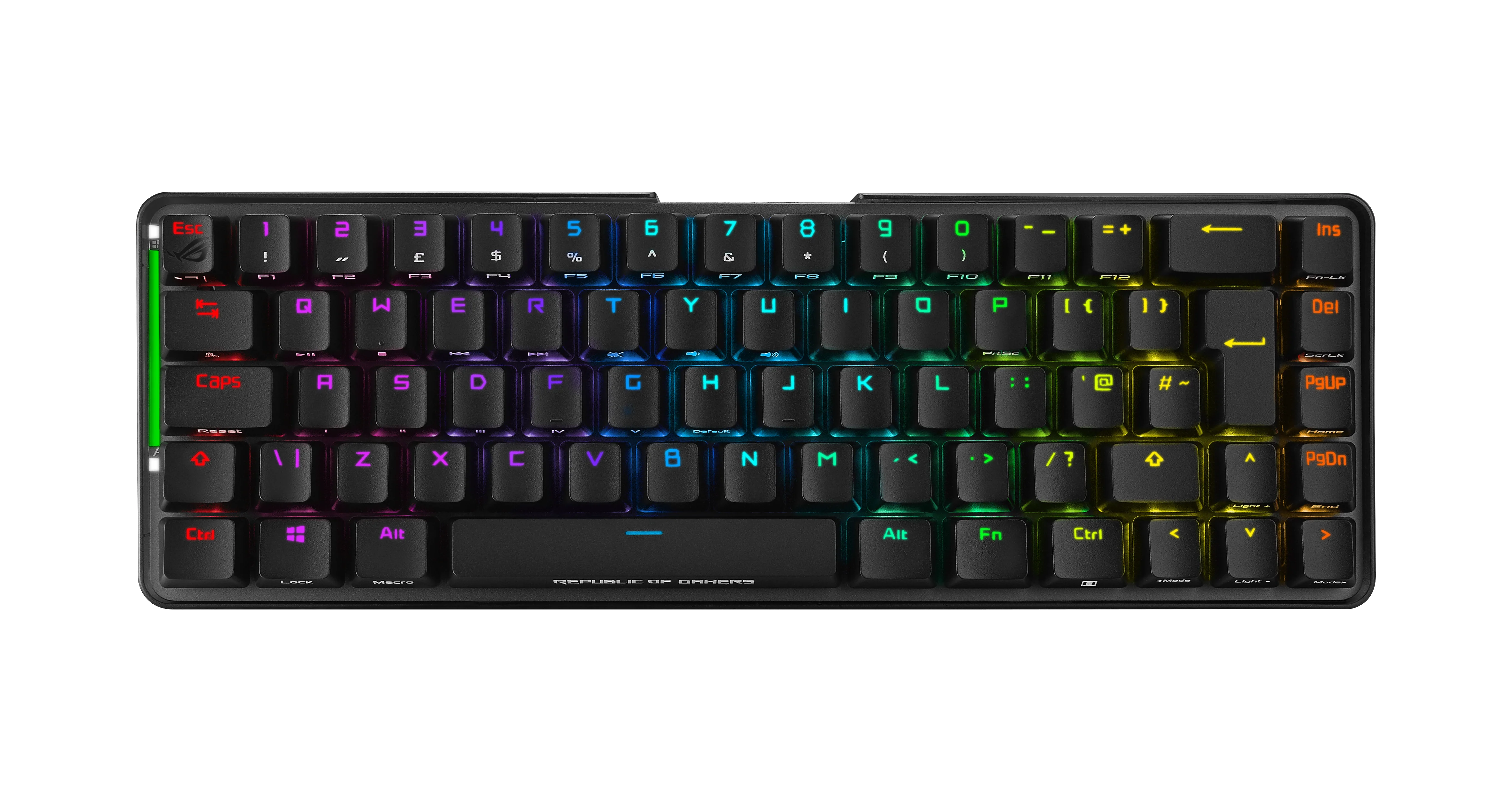 ASUS ROG FALCHION Kabellose mechanische RGB-Gaming-Tastatur mit 65 % Formfaktor (Cherry MX Red)