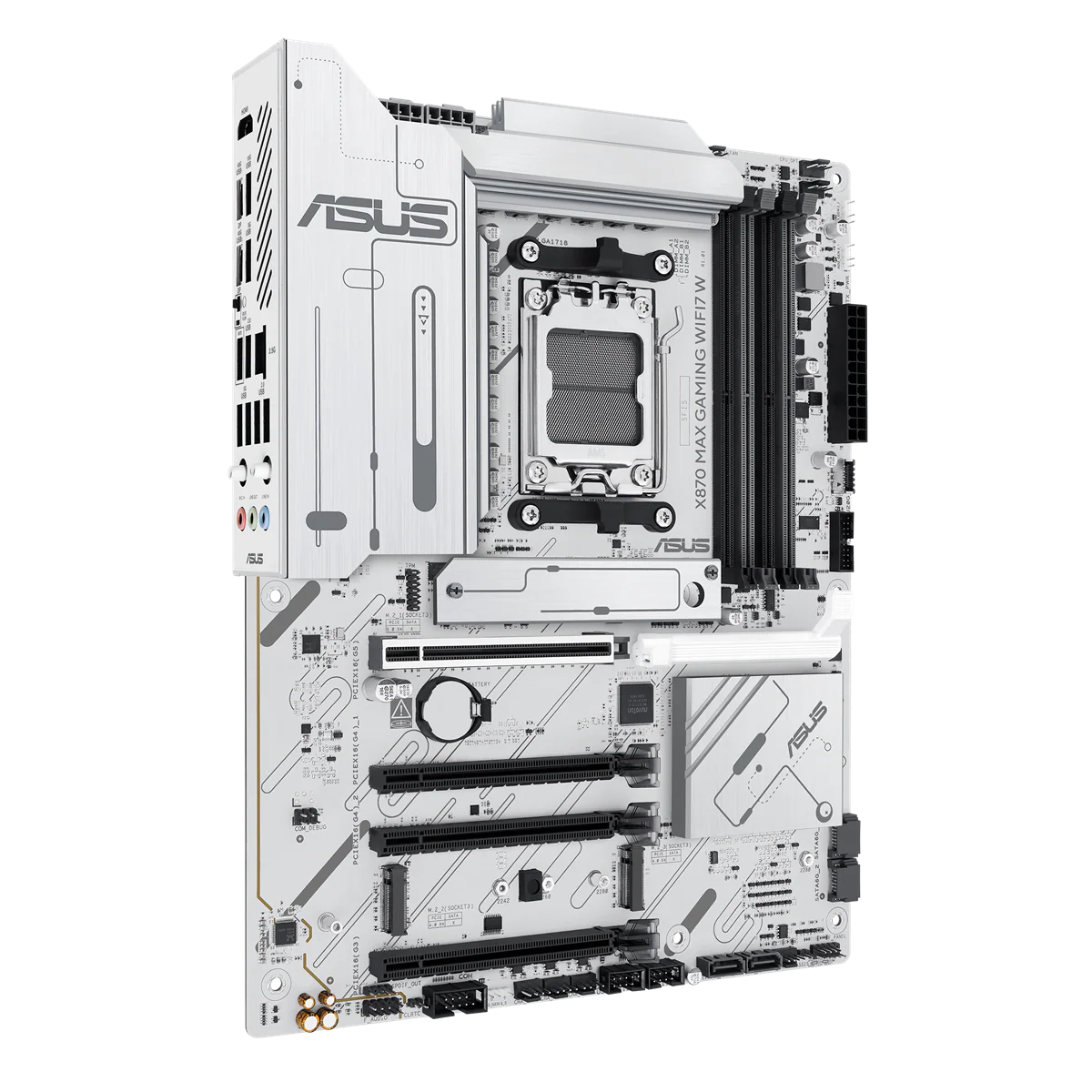 ASUS X870 MAX GAMING WIFI7 WHITE (ATX. X870. AM5. DDR5)