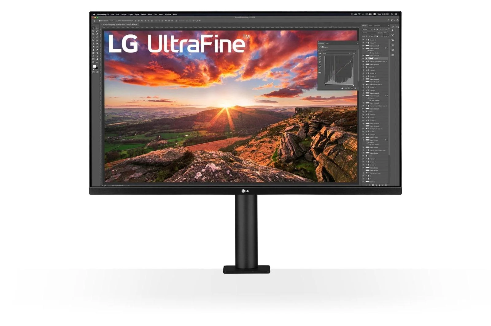 LG UltraFine Ergo 32UN880P-B 32 3840 x 2160 (4K) HDMI DisplayPort USB-C 60Hz Forlæng Træk tilbage  Dockingskærm