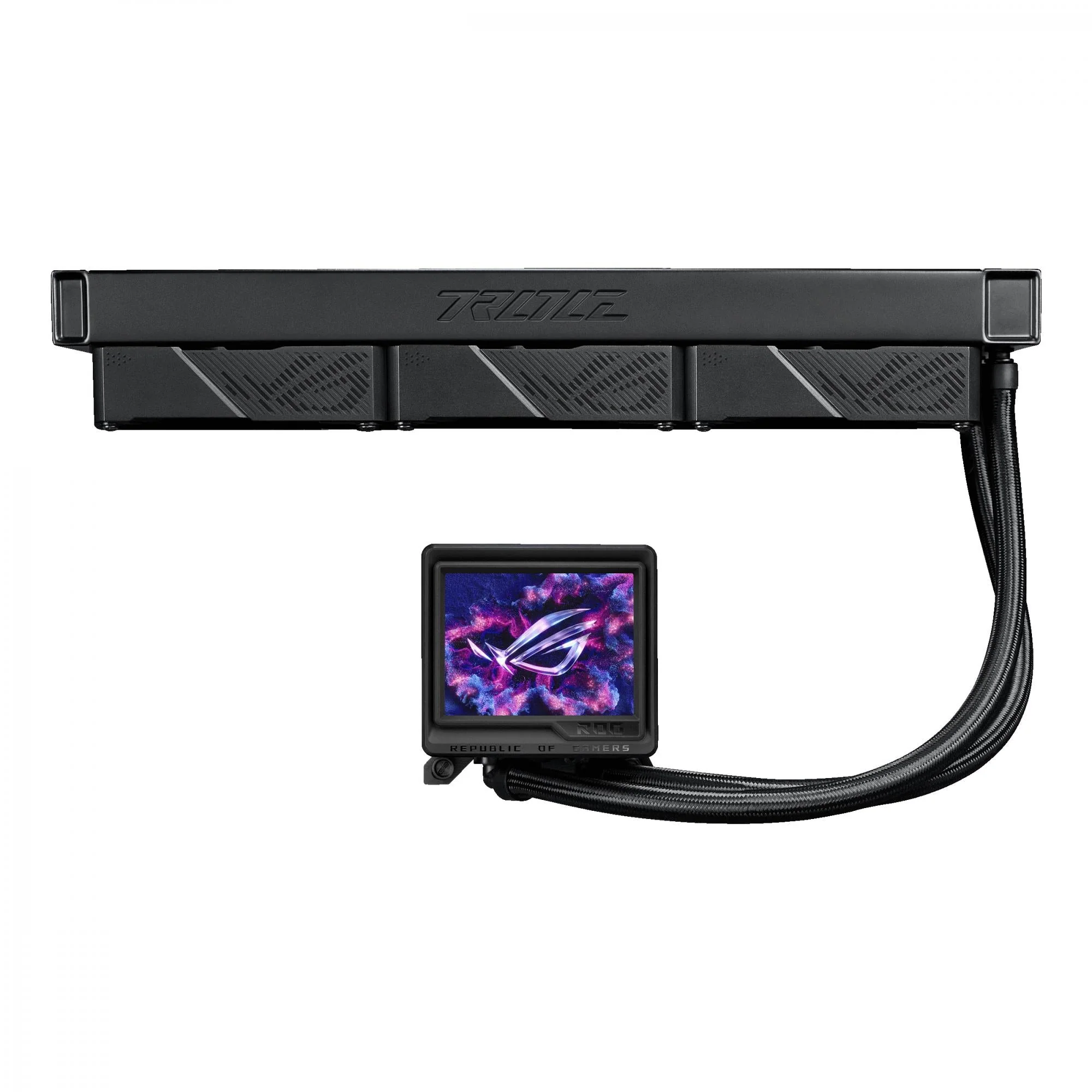 ASUS ROG RYUJIN III 360 ARBG EXTREME AiO Liquid Cooler w. 3.5 LCD. Asetek Emma Gen8 V2 pump. magnetic ROG ARGB fans