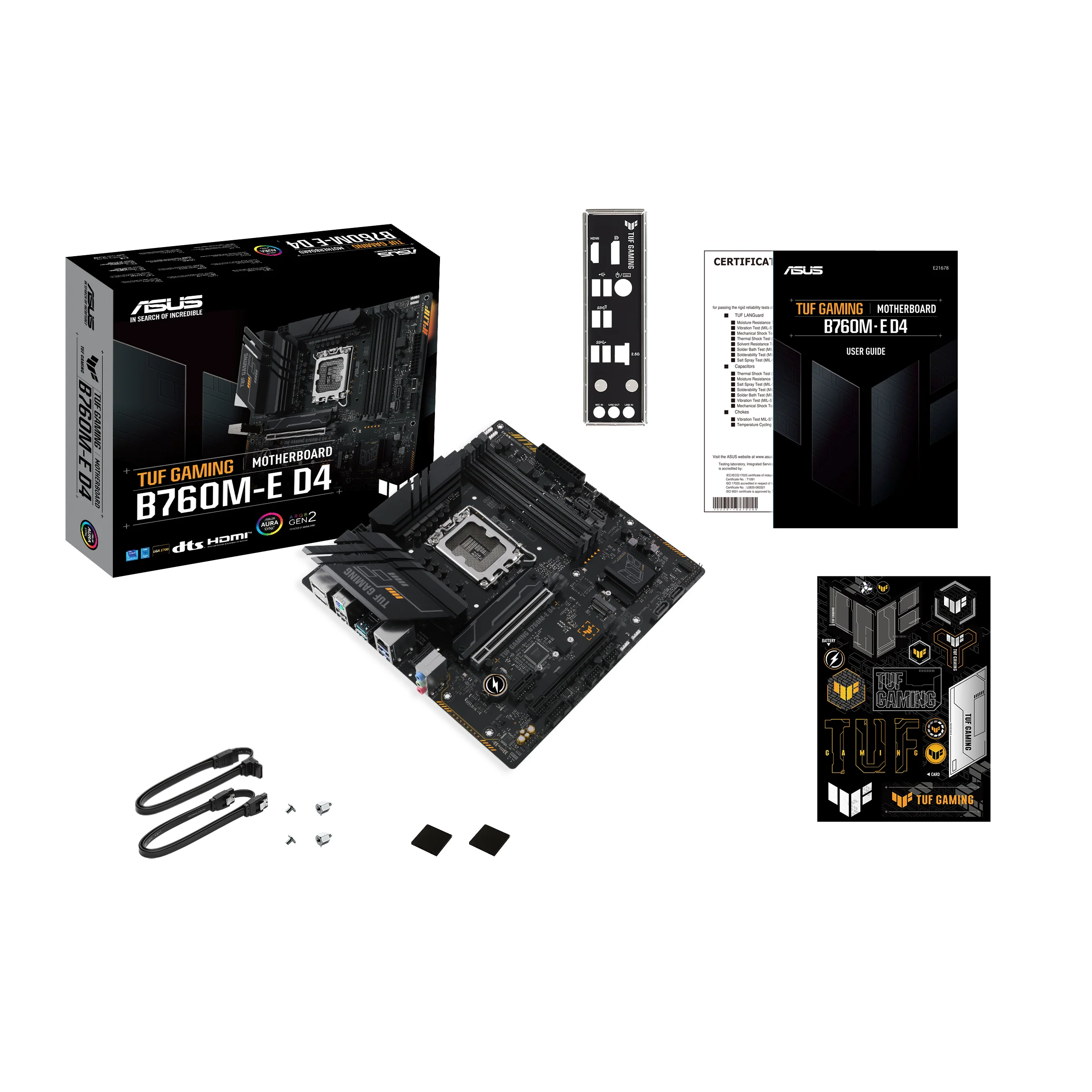 ASUS TUF GAMING B760M-E D4 (mATX. B760. LGA 1700. DDR4)