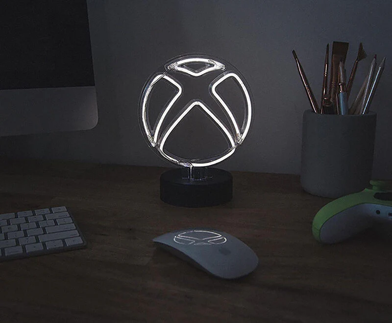Tabel Lamp Xbox Logo Neon White 22.8 cm