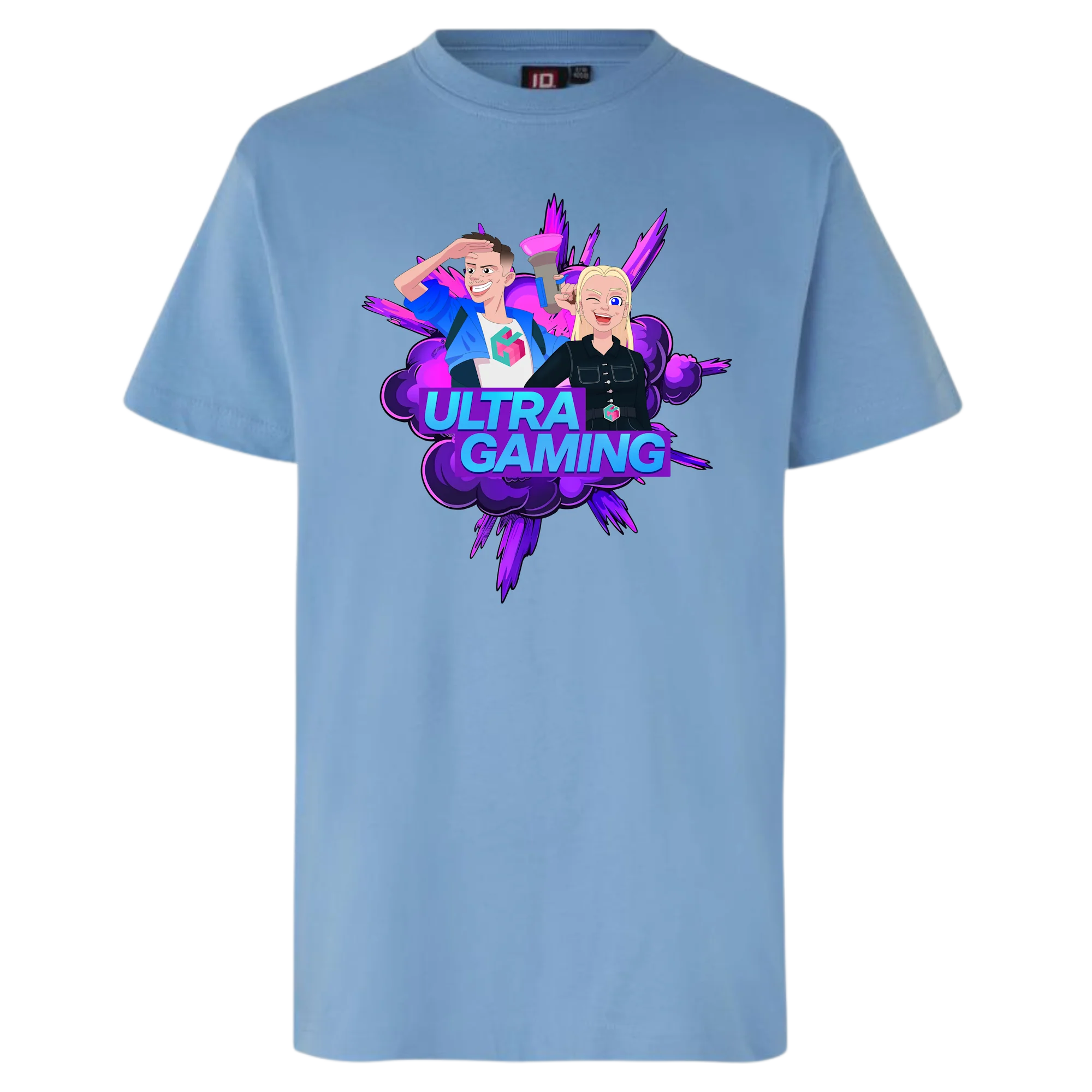 Ultra Gaming Tee - Lyseblå