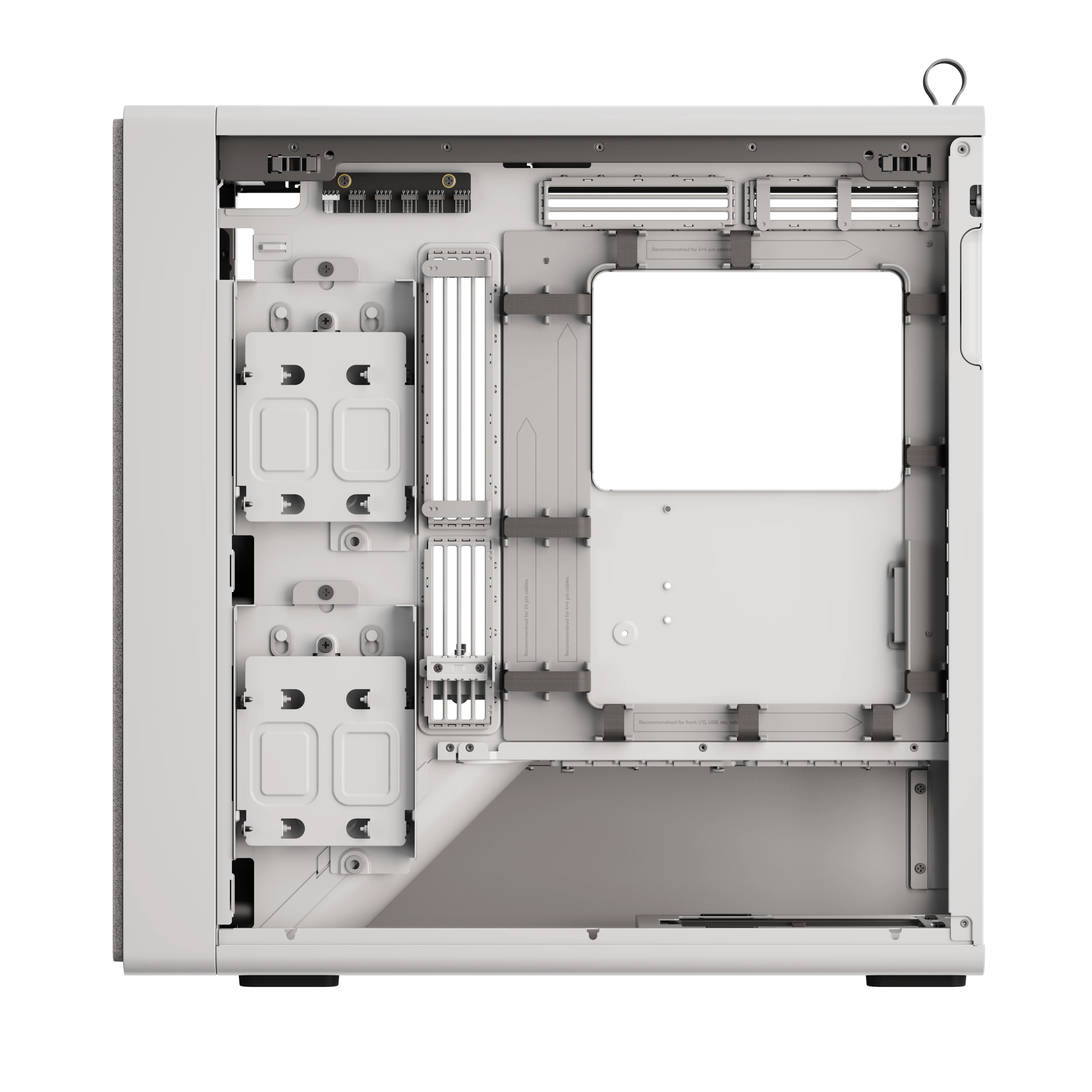 HAVN BF 360 Flow – hvid Mid Tower kabinet med præinstallerede high-performance fans