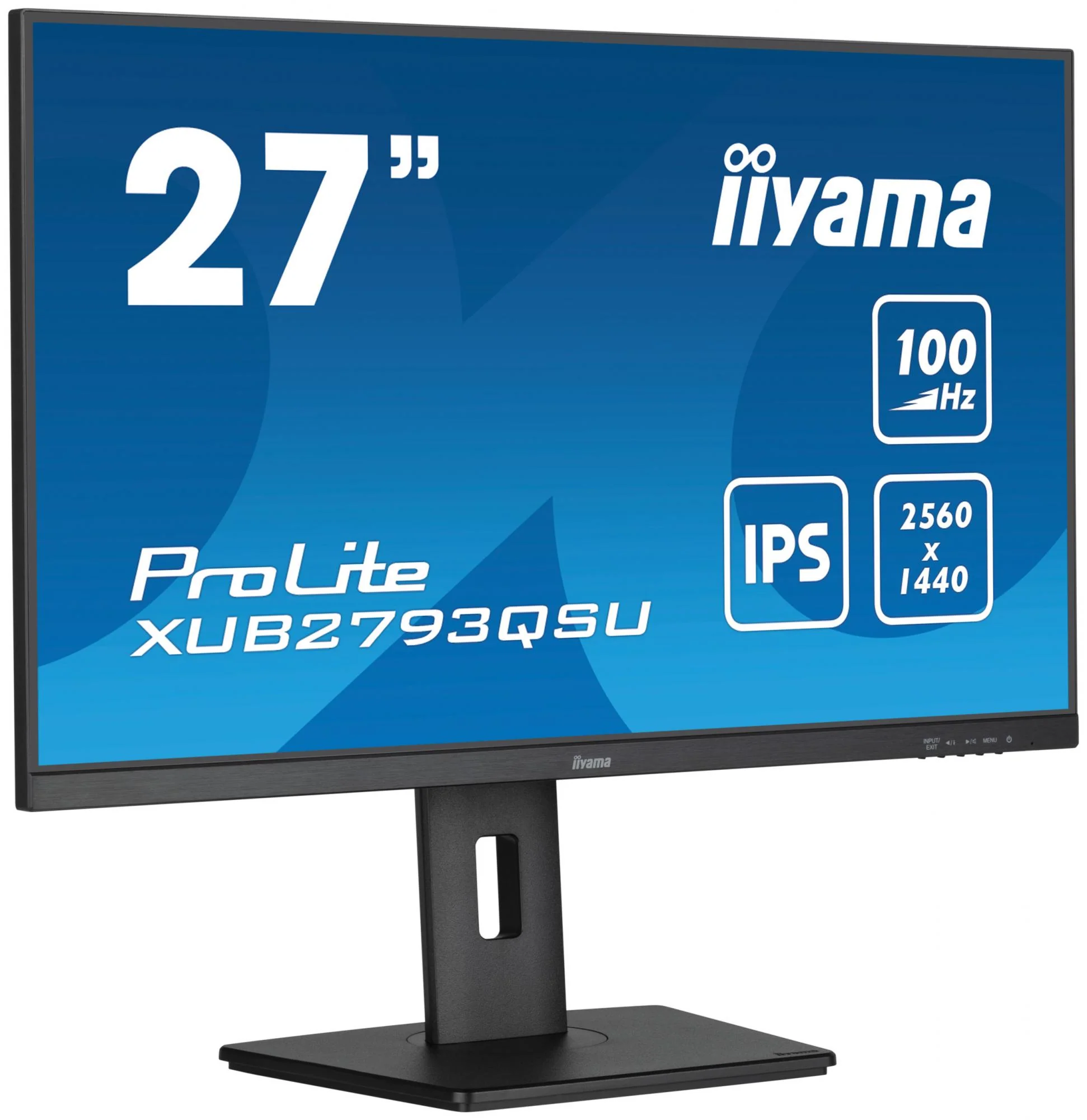 iiyama ProLite XUB2793QSU-B6 27 2560 x 1440 (2K) HDMI DisplayPort 100Hz Pivot Skærm