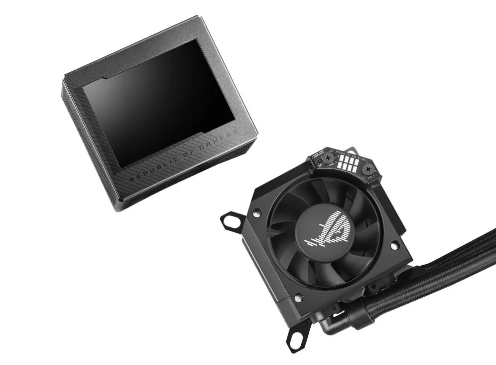 ASUS ROG RYUJIN III 240 AiO CPU Liquid Cooler w. 3.5 LCD. 2x Noctua iPPC 2000 PWM 120mm (AM5 comp.)