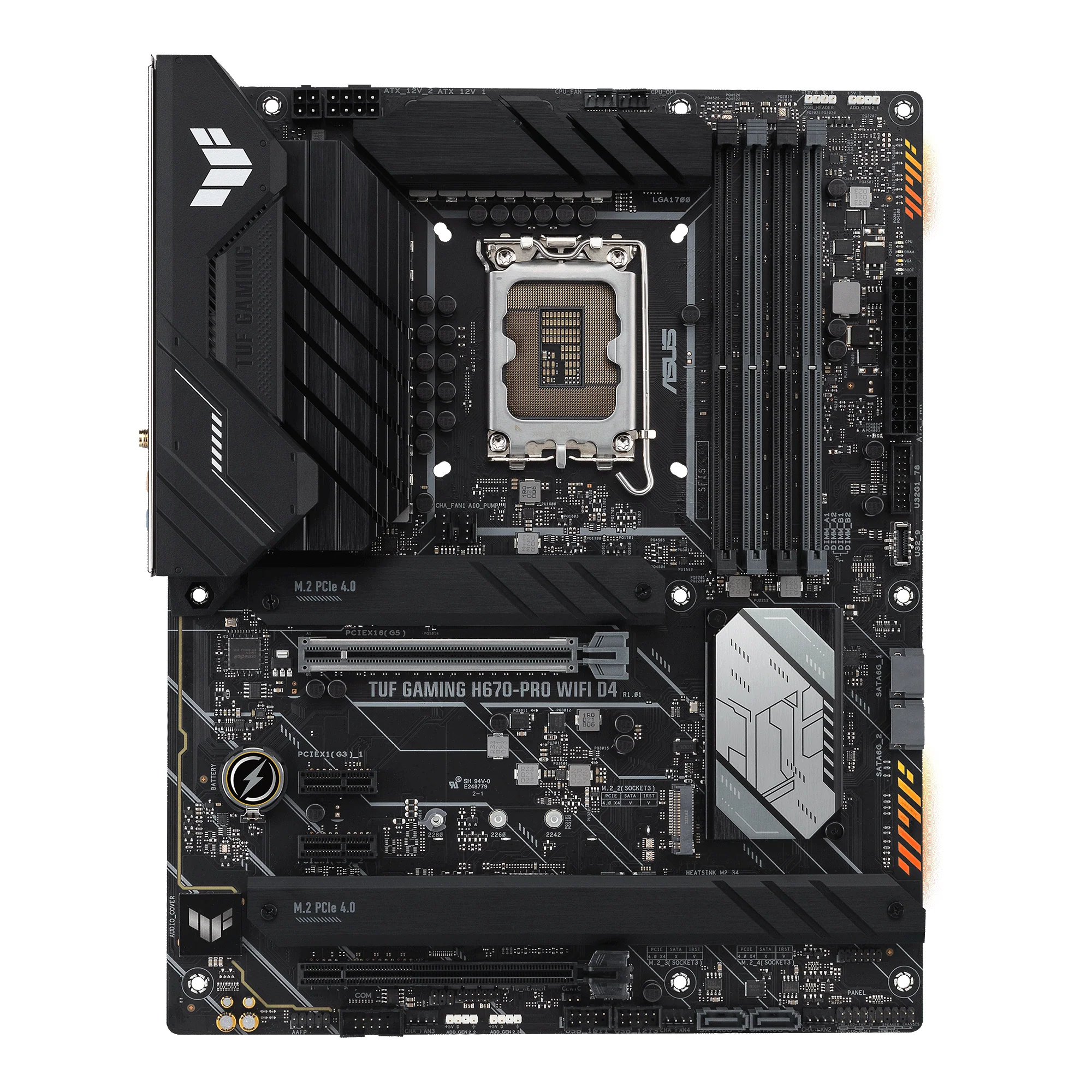 ASUS TUF GAMING H670-PRO WIFI D4 (ATX. H670. LGA 1700. DDR4)