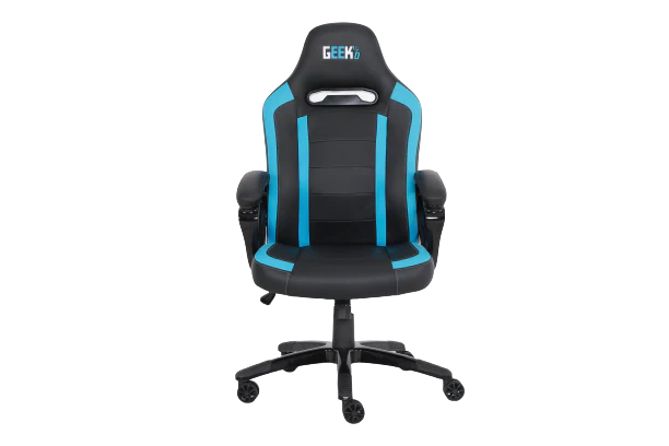 Geekd Raid Gaming-Stuhl Schwarz/Blau – PU-Leder – Bis zu 150 kg
